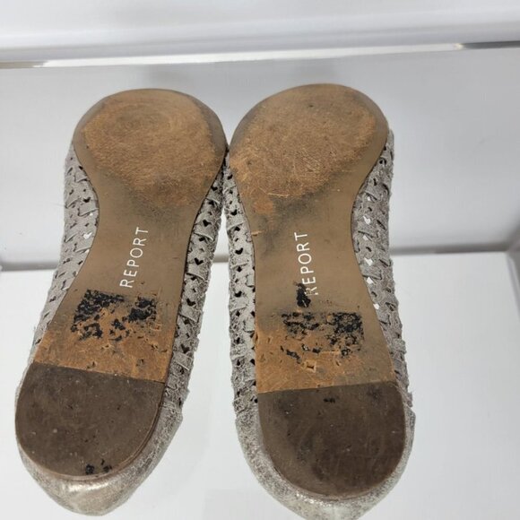 Report Silver Open Toe Flats - Picture 6 of 6